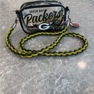 Green Bay Packers Clear Crossbody Bag - Black and Green
